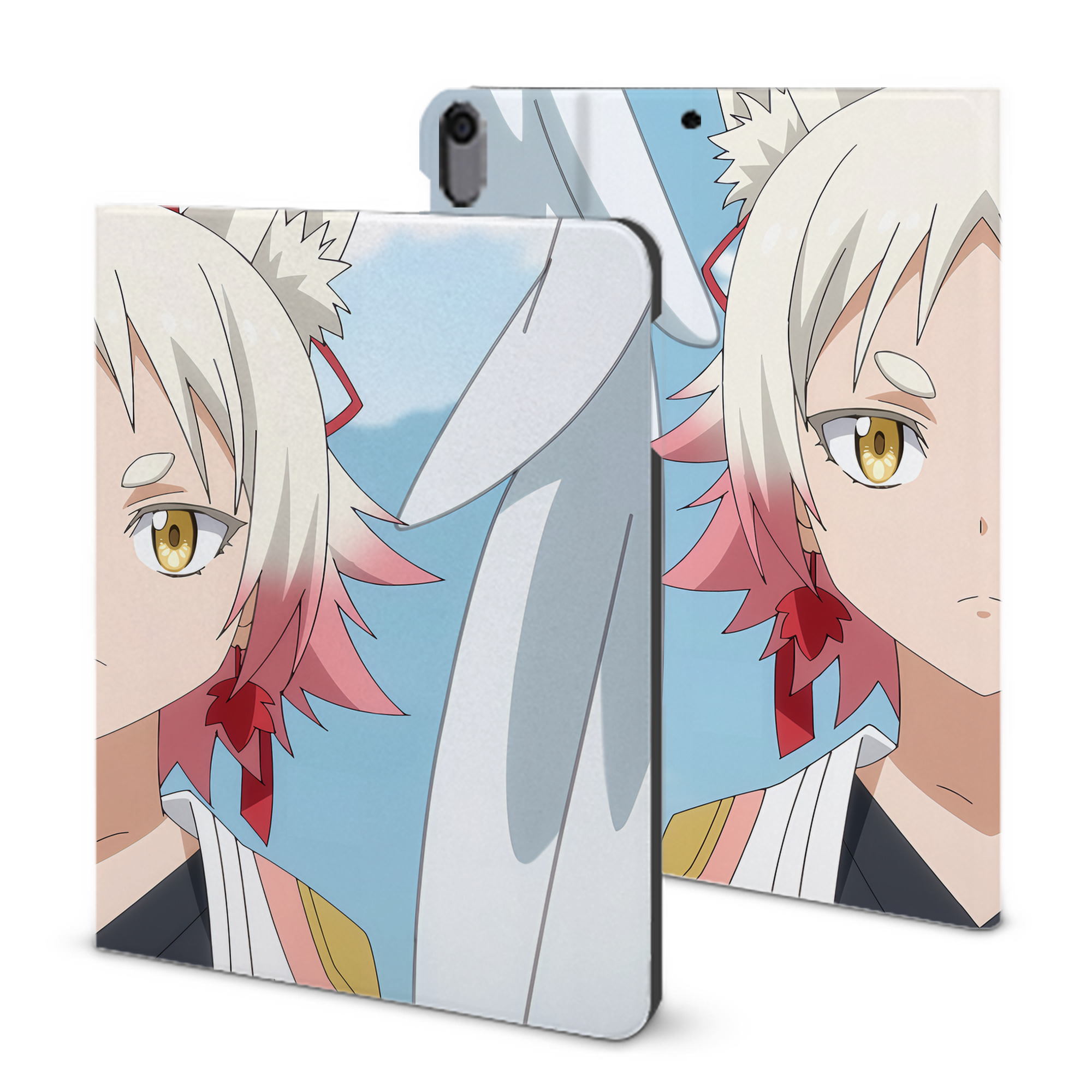 （画像用） 転スラ Regarding Reincarnated to Slime IPad ケース ブック型 PUレザー TPU 耐衝撃 軽量 薄型 ペン収納なし 全面保護 IPad 各モデル対応